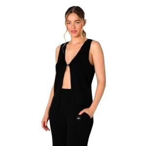 Alo Knit Salana Tank in Black size XS